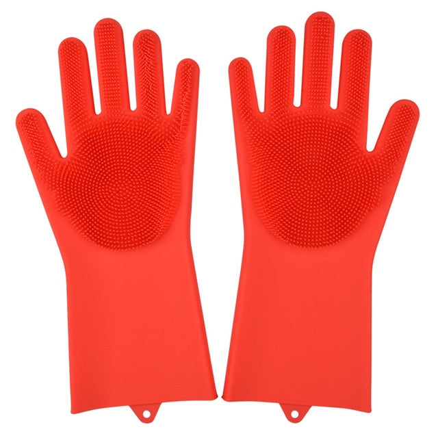 0714A Reusable Silicone Cleaning Brush Scrubber Gloves (Multicolor) at Rs  75.00, सिलिकॉन ग्लव्स, सिलिकॉन दस्ताने - Deodap International Private  Limited, Rajkot